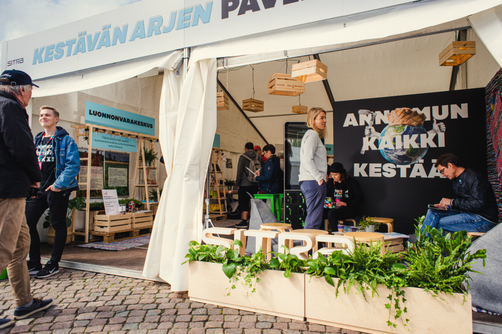 Kestävän arjen paviljonki, Sitra, Maailma Kylässä 2019