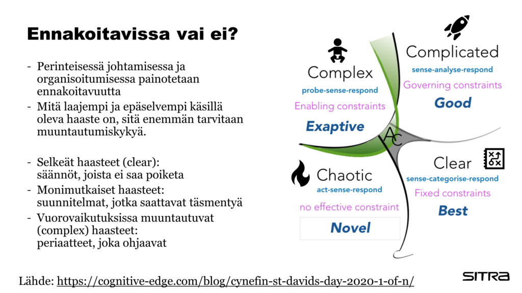 Nelikenttä johtamisen organisoitumisesta