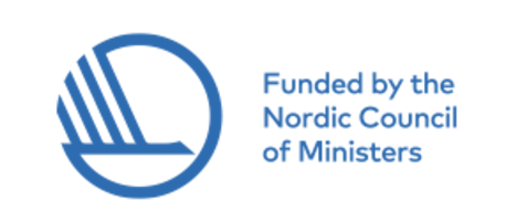Logo of the Nordic Council of Ministers with the text 'Funded by the Nordic Council of Ministers'.
