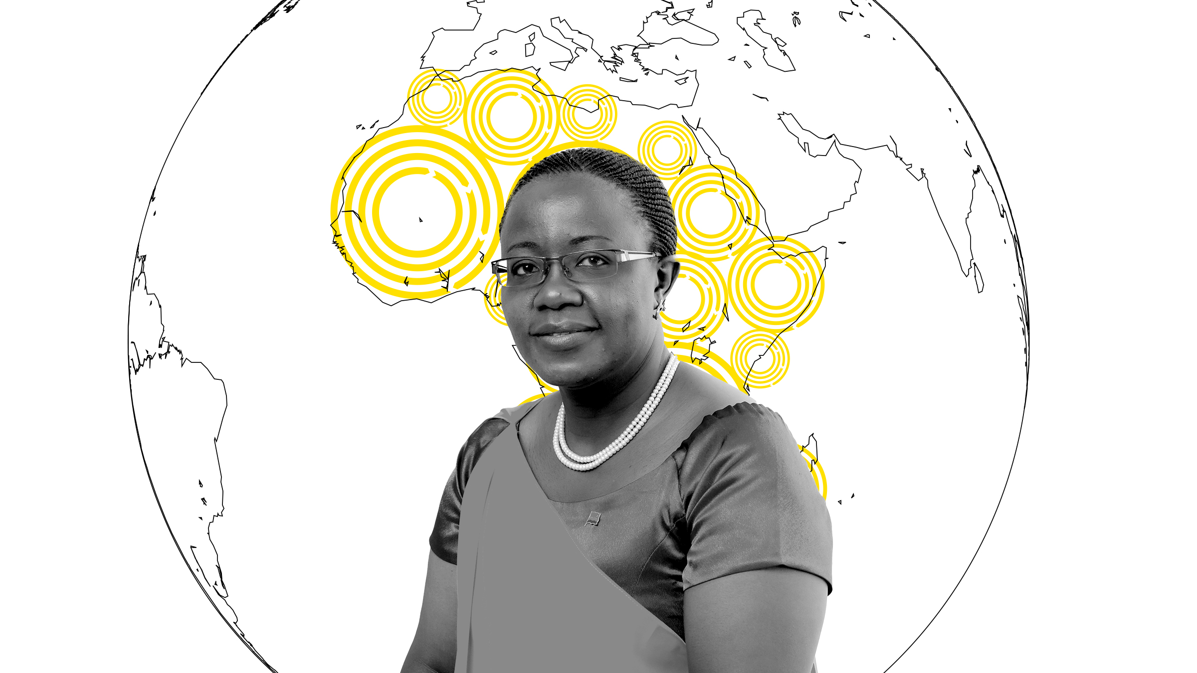 Photograph of Jeanne d’Arc Mujawamariya, Rwanda’s Minister of Environment.