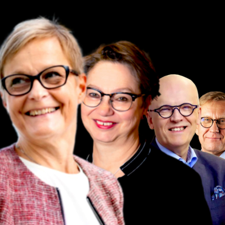 Paula Eerola (Suomen Akatemia), Nina Kopola (Business Finland), Antti Vasara (VTT) ja Atte Jääskeläinen (Sitra)